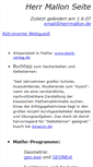 Mobile Screenshot of herrmallon.de